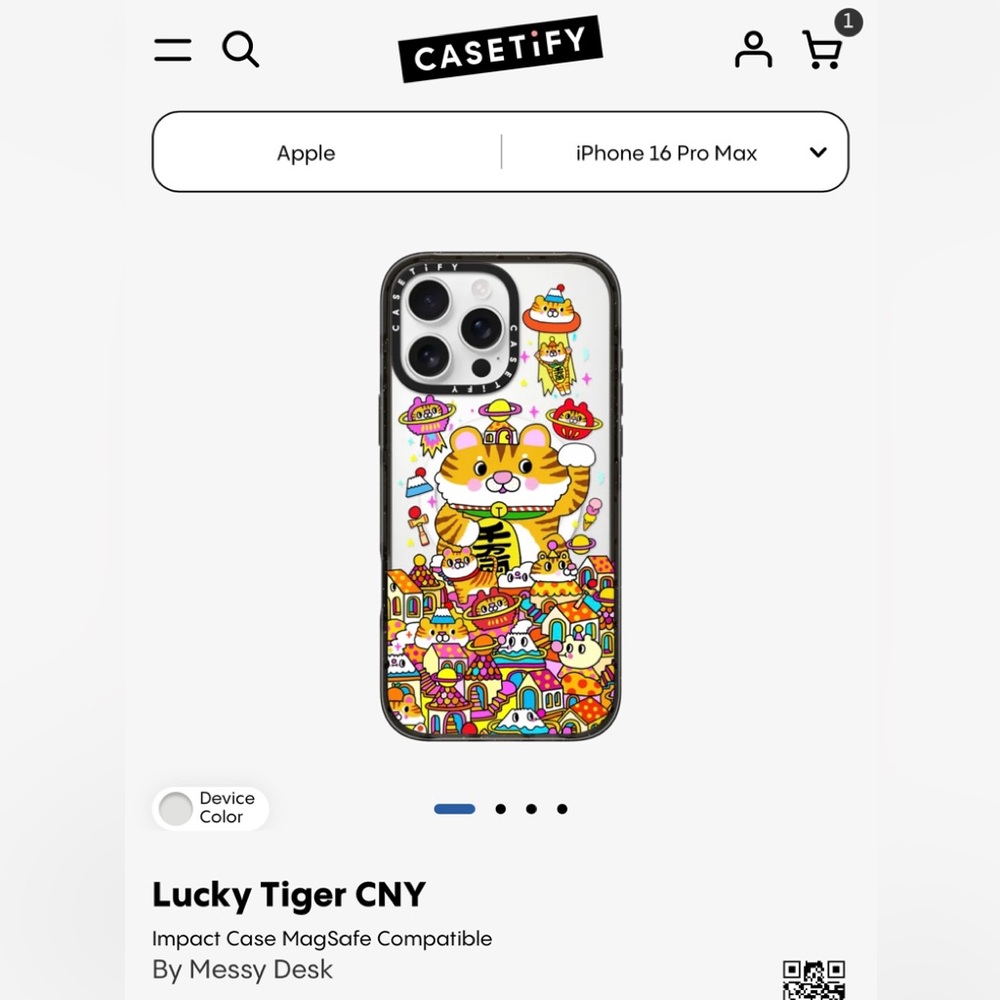 Apple iPhone 16 Pro Max Case - Lucky Tiger CNY